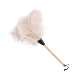 White Ostrich Feather Duster – 50cm