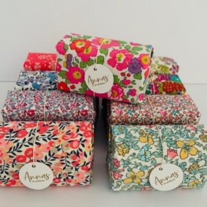 Anna’s Of Australia Liberty Fabric Wrapped Soap ( Pink Or Blues)