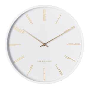 Maya  White Wall Clock -30cm