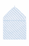 Pure Baby -hooded Towel Pale Blue Stripe