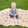 Aden+ anis  - Marine gardens silky soft muslin bamboo dream blanket - Image 2