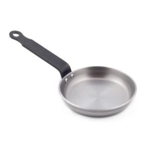 Garcia -polished Steel Mini Blinis Pan 12cm With Black Handle ( Made In Spain )