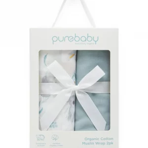 Pure Baby -eucalyptus Friends Muslin Wrap Gift Pack
