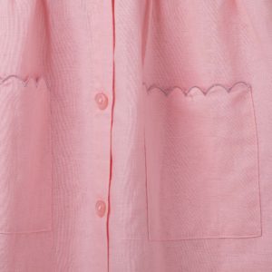 Capri Linen Midi Dress – Rose Pink