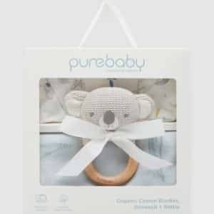Pure Baby – Eucalyptus Friends Pack Blanket Hamper-size One