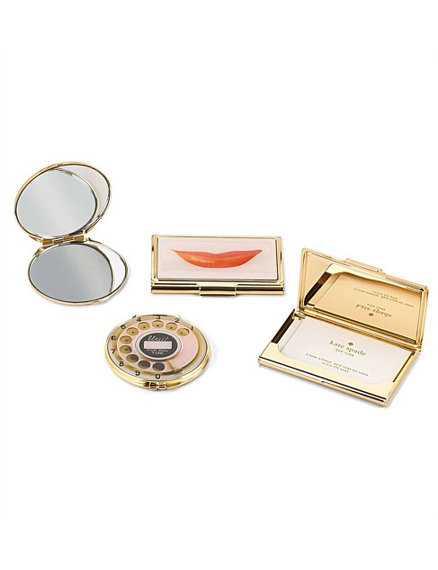 KATE SPADE NEW YORK SNAP HAPPY BUSINESS CARD HOLDER LIPS - Novita Gifts