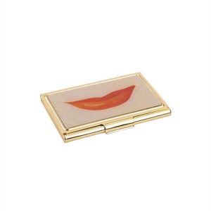Kate Spade New York Snap Happy Business Card Holder Lips
