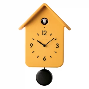 Guzzini Qq Cuckoo Clock With Pendulum Ochre