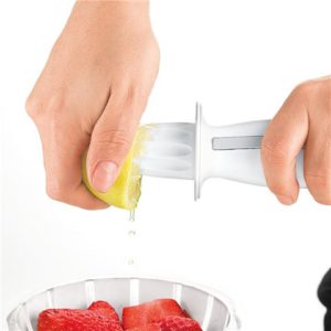 Guzzini Lemon Juicer And Zester Squeeze & Grate Grey/white