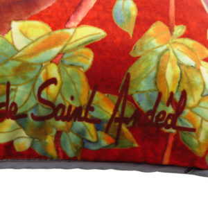 Red Chinoiserie Decorative Cushion Cover