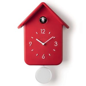 Guzzini Qq Cuckoo Clock With Pendulum Red
