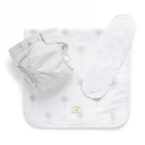Purebaby -deluxe Reusable Nappy Pack Nb -000- / 0-3 Months