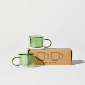 Shorty Espresso Cup Set In Green