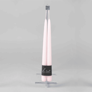 Taper Candle Pair – Pastel Pink 30cm X Ø2.2cm