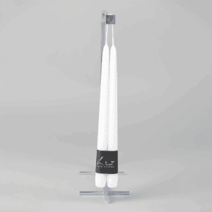 Taper Candle Pair – White 30cm X Ø2.2cm