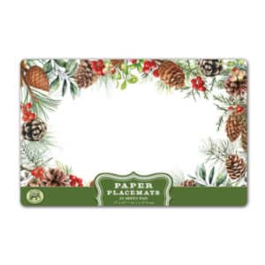 Michel Design Works White Spruce Paper Placemats Pack Of 25
