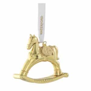 Waterford Golden Rocking Horse Ornament