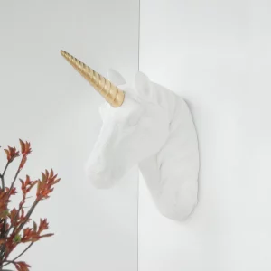 Unicorn Wall Hanging – White/gold