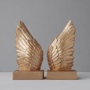 Wing Bookends – Gold