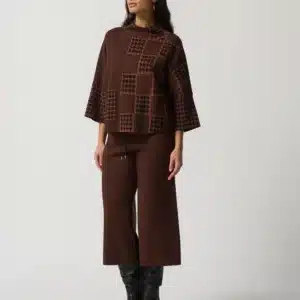 Houndstooth Boxy Sweater