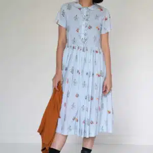Mabel Dress In Wildflower *organic Cotton
