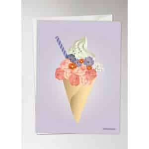 Vissevasse Ice Cream Flower – Greeting Card A6