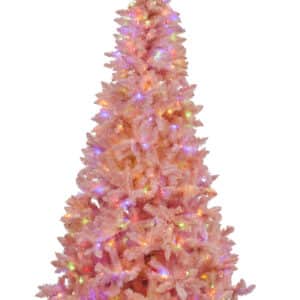 7.5ft Christmas Tree With Multi Function Lights- Pretty In Pink