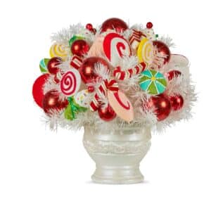 Potted Christmas Centrepiece- Candyland, 43cm