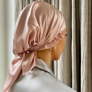 Silk Sleep Bonnet. Pink