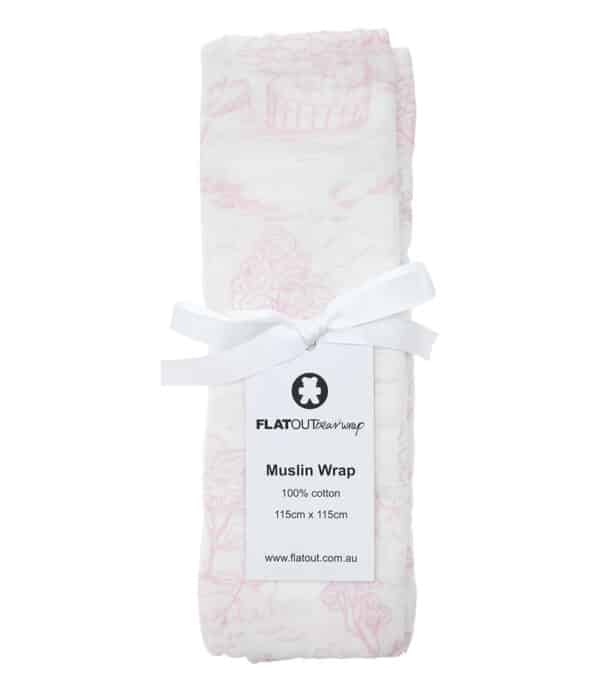 FLATOUTbear Wrap – Muslin  Rose