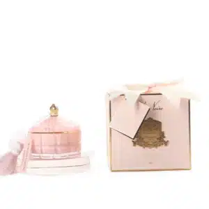 Art Deco Candle – Pink & Gold – Pink Champagne – Gml45002