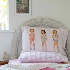 Paperdoll Pillowcase *organic Cotton