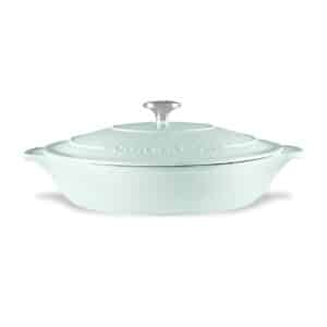 Low Round Casserole 30cm/2.5l Duck Egg Blue