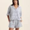 Sabine Seersucker Stripe Boxer PJ Set