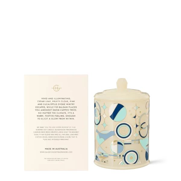 Limited Edition WHITE CHRISTMAS ,CEDAR LEAF & FRUITY CLOVE 380g Triple Scented Soy Candle - Image 4