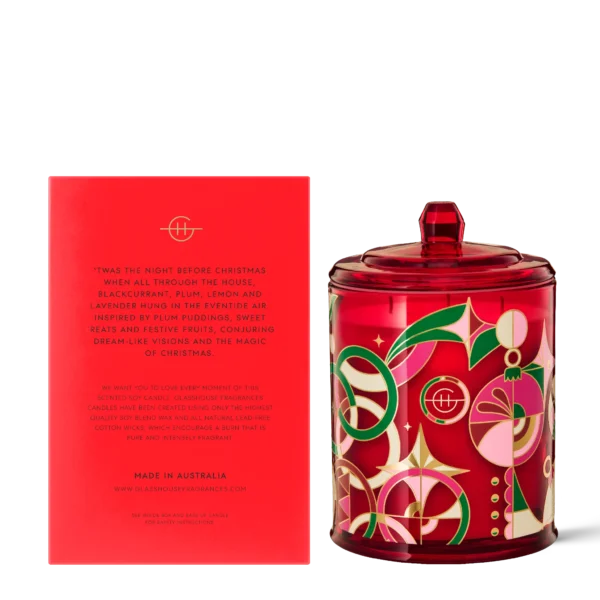 Limited Edition NIGHT BEFORE CHRISTMAS ,DANCING SUGAR PLUMS 760g Triple Scented Soy Candle - Image 4