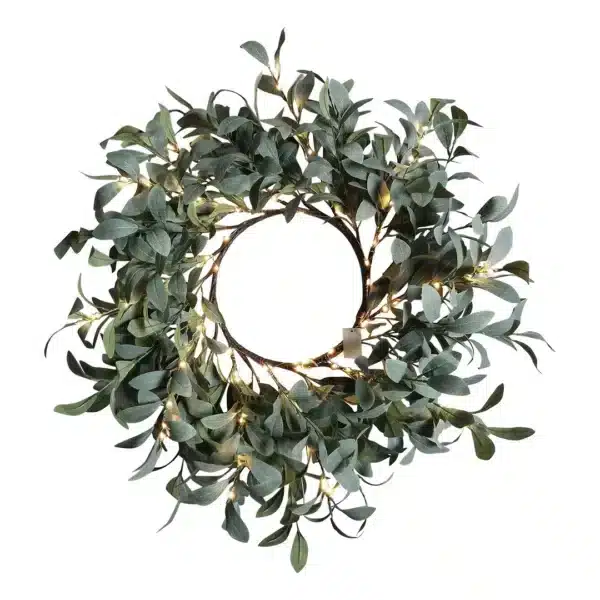 French Country Collections - Olive Wreath Light Up Large