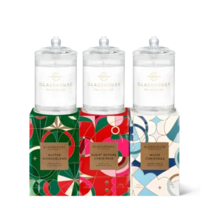 Limited Edition Christmas Trio $64.95 Assorted Fragrances 3 X 60g Triple Scented Soy Candle