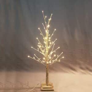 Champagne Glitter Led Branch Christmas Tree 90cm