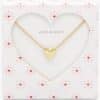 Estella Bartlett Elongated Domed Heart Necklace Gold