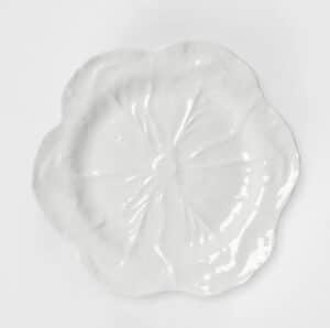 LUXE CABBAGE LEAF ROUND PLATTER
