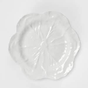 Luxe Cabbage Leaf Round Platter