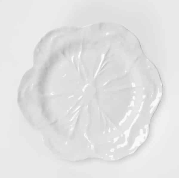 LUXE CABBAGE LEAF ROUND PLATTER
