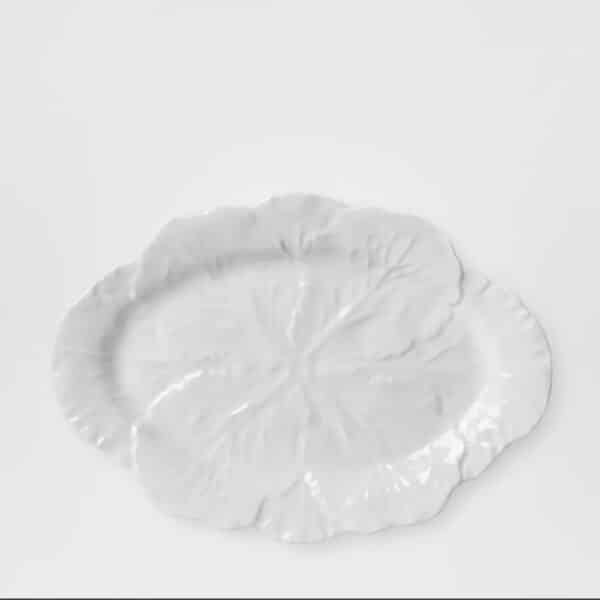 LUXE CABBAGE LEAF OVAL PLATTER