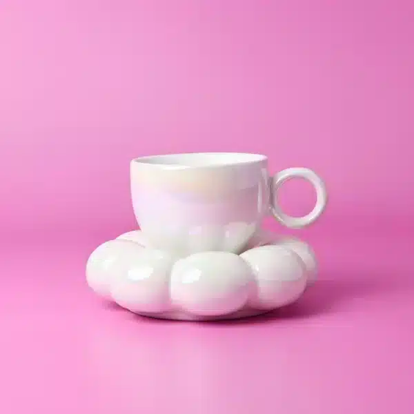 Lottie Mug & Saucer Set  Pearl