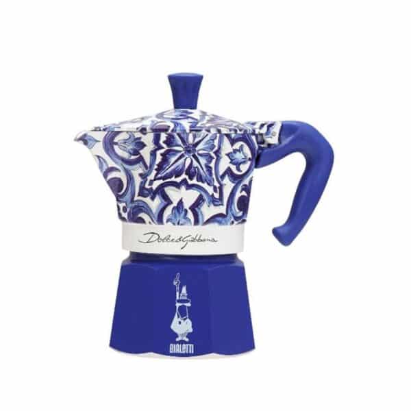 Bialetti. Dolce & Gabbana – Blu Med MOKA Express 3 Cup Espresso Maker (Made in Italy) - Image 5