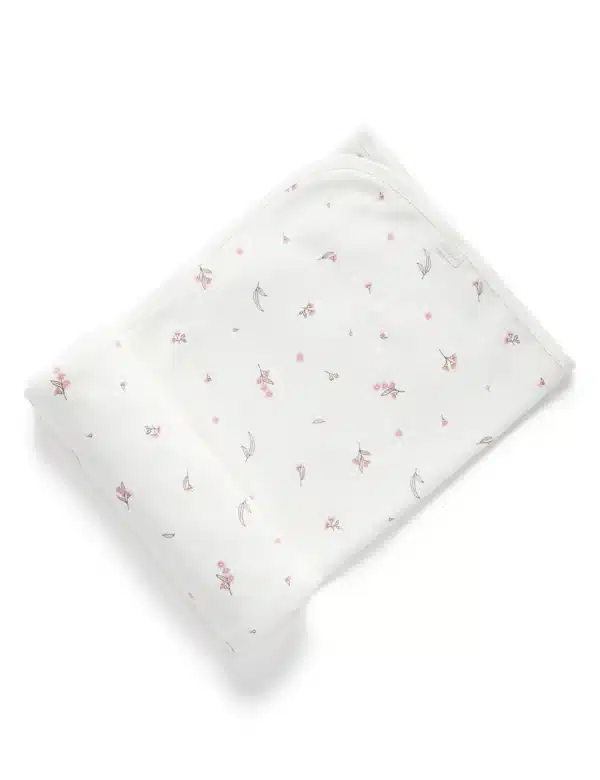 Purebaby Blanket Essential Wattle Bee White One Size Fits All