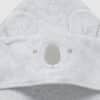 PUREBABY KOALA HOODED TOWEL - GREY MELANGE - Image 3