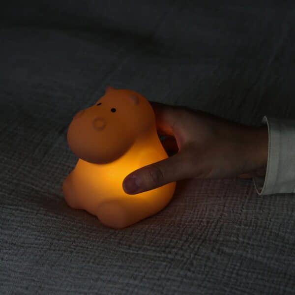 Designstuff - Little Hippo Night Lamp - Clay - Image 5