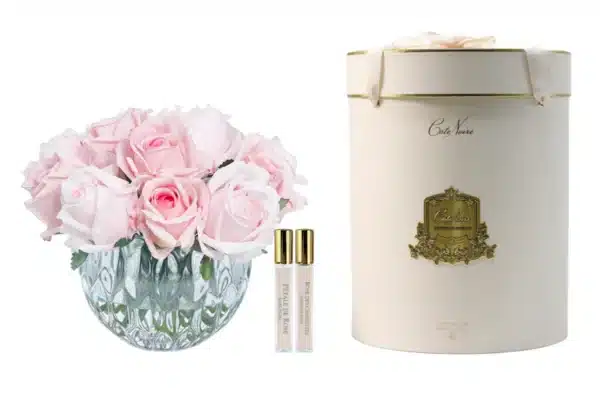 COTE NOIRE  ** NEW ** COTE NOIRE LUXURY ROUND 13 ROSE BUD BOUQUET - MIXED PINK - RRB14